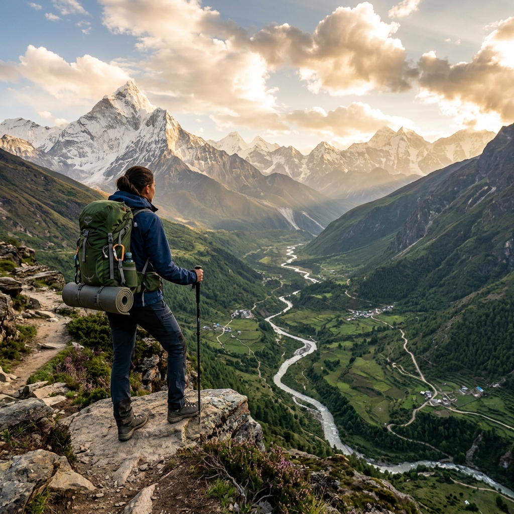 Mountain adventure vacation